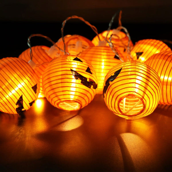 1.2 Meter Halloween Decoration String LED Lights Pumpkin 10Heads Light
